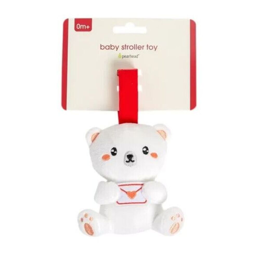 Pearhead Plush‎ Baby Travel Stroller Toy - Bear -